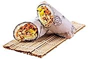  Burrito with teriyaki salmon 